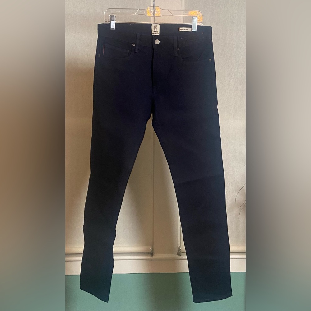 Hitoshi Kato indigo black slim pants